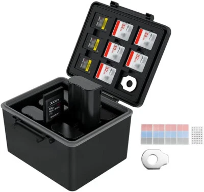 Camera Battery Case Holder Storage Box For Nikon EN-EN25 NP-FZ100 NP-W126 LP-E17 - Image 1 of 4