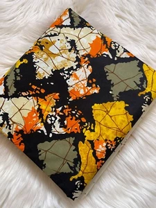 African Polycotton Wax Print Fabric Ankara For Sewing & Crafting 6 Yards - Picture 1 of 3