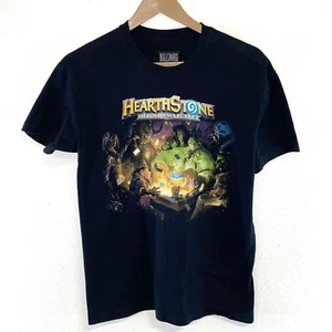 Blizzard Men's Graphic T Shirt Hearth Stone Heroes Warcraft Stretch Black Size S - Picture 1 of 10