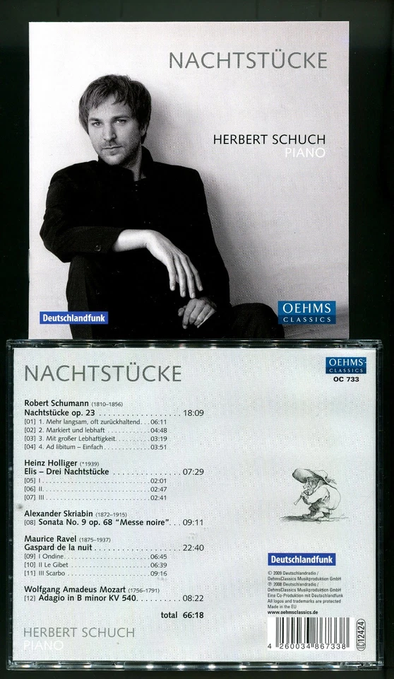 Herbert Schuch Piano, Nachtstücke, Schumann, Holliger, Skriabin, Ravel, Mozart - Bild 1 von 1