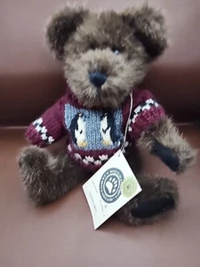 Boyds Bears "Wayfer North" Bearing Penguin Sweater, Jointed Retired - Bild 1 von 6