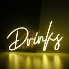 Looklight Drinks Letters Neon Signs Warm White Led Neon Light Word Neon Light