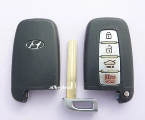 OEM HYUNDAI SONATA GENESIS AZERA smart key remote fob WORN SY5HMFNA04 + NEW KEY - Picture 1 of 5