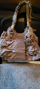 Bebe Olive Green Tote with Gold Hatdware - Picture 1 of 9