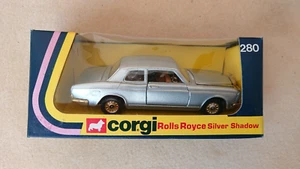 Corgi 280 Diecast Rolls Royce Silver Shadow with Gold Bumpers Wheels Grill BOXED - Picture 1 of 16