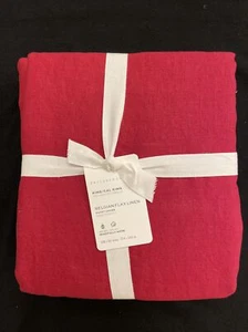 POTTERY BARN BELGIAN FLAX LINEN KING / CAL KING DUVET W/ 2 STANDARD SHAMS NWT RD - Picture 1 of 6