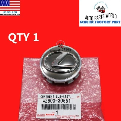 GENUINE OEM LEXUS ES350 ES300h IS350 LS460 RC350 WHEEL CENTER CAP 42603-30551 - Image 1 of 3