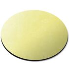 Round Mouse Mat  - Light Yellow Science Atom Print Chemistry Physics  #45557