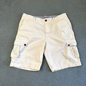 Reyn Spooner Shorts Men's 36 Beige Cargo Drawstring Waist Casual - Picture 1 of 12