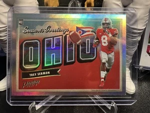 2021 Panini Prestige - Seasons Greetings #SG-9 Trey Sermon (RC) - Picture 1 of 2