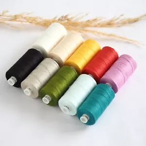 Linen natural thread 500m spool 100% linen colours - Picture 1 of 16