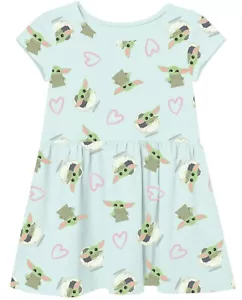 Star Wars ☆ The Mandalorian Baby Yoda Casual Dress ☆ (Toddler & Little Girls) - Picture 1 of 4