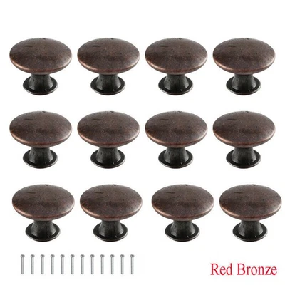 12Pcs Antique Brass Color Knobs Handles For Drawer Cupboard Door Cabinet Knob - Image 1 of 4