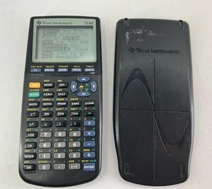 Texas Instruments TI-83 graphischer Taschenrechner mit Deckel getestet & funktionsfähig - Bild 1 von 3