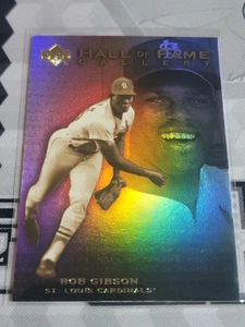 Inserto de galería del Salón de la Fama de la cubierta superior Bob Gibson 2001 #G3.   TARJETAS - Imagen 1 de 1
