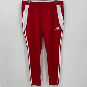 Adidas Tiro Training Pants Track Soccer Football Logo Red White Size XL Mens - Picture 1 of 10