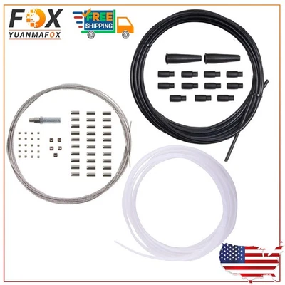 5 Metre Throttle Cable Kit Motorcycle Nipple Ferrule Pit Dirt Bike Universal DIY - Image 1 of 4