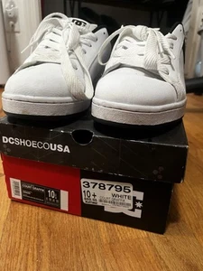 VTG DC Men's Court Graffik Skate Sneaker Shoes Black/ White / Size 10.5 Chunky - Picture 1 of 11