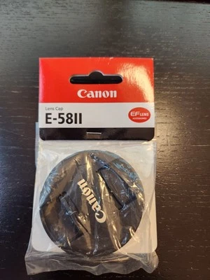 1 Canon EOS E-58 II 58mm Front Lens Cap - Image 1 of 2