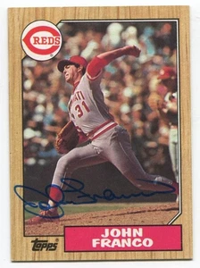 1987 Topps John Franco Signed Card Baseball Autographed Auto #305 - Picture 1 of 2