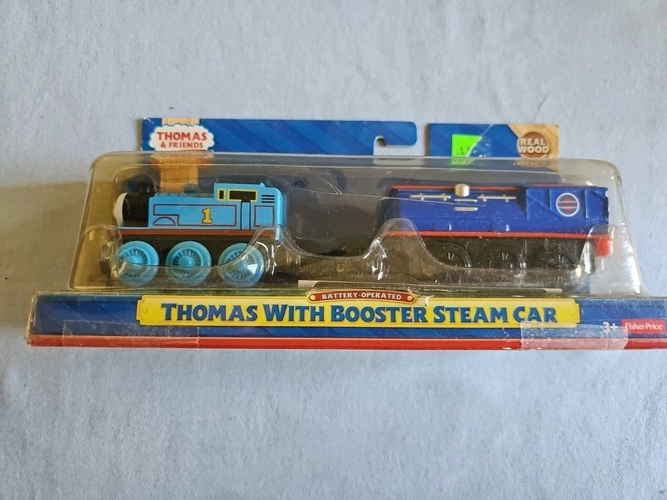 Thomas & Friends Wooden Railway THOMAS WITH BOOSTER STEAM CAR Good Package READ - Image 1 of 4