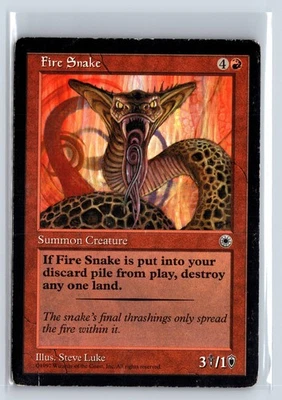 FIRE SNAKE – MTG Magic the Gathering Card – Portal – Common - Image 1 of 4