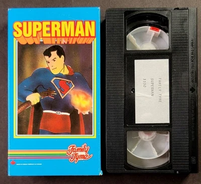 Superman (VHS, 1988) Family Tyme Cartoons from 1940, 1942 & 1949 - Image 1 of 2