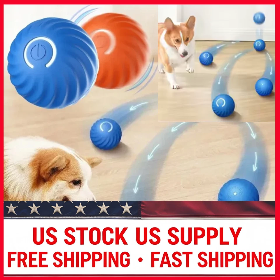 Viral Bouncing Ball for Dogs Chewy Interactive Dog Toy Long Lasting USB Recharge - Image 1 of 4
