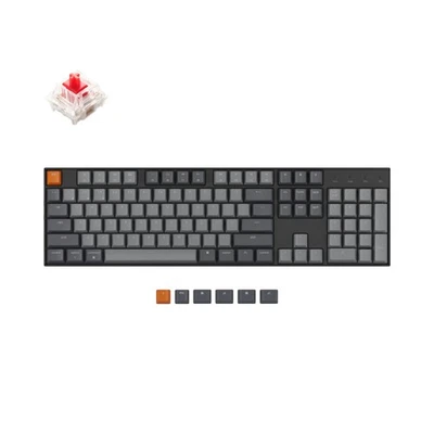 K10 Full Size Layout RGB Backlit Hot-Swappable Mechanical Gaming Keyboard for... - Image 1 of 4
