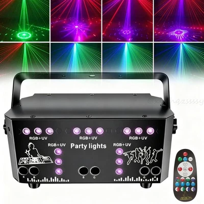 RGB Laser Projektor DMX Bühnenbeleuchtung Strobe Beam DJ Disco Party Lichteffekt - Bild 1 von 4