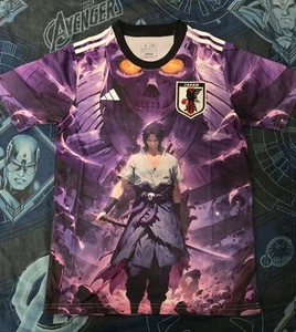 Japan Soccer Jersey Special Anime Sasuke Uchiha Concept Edition S,M,L,XL,XXL - Picture 1 of 9