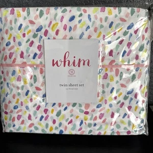 NEW Whim Martha Stewart Collection 250 TC Cotton TWIN Sheet Set - Picture 1 of 6