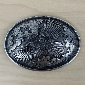 Nocona Gürtelschnalle Silber Metall Weißkopfseeadler Design - Bild 1 von 9