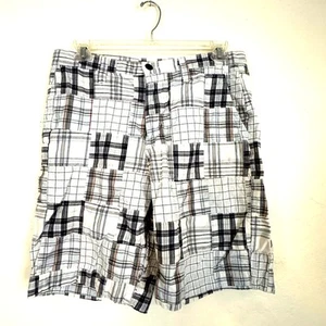 Sonoma Life + Style 100% Cotton Checkerboard Print  Bermuda Shorts Men's 34 - Picture 1 of 10