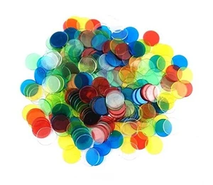 Honbay 300pcs Mix Color Translucent Bingo Markers Bingo Counting Chips - Picture 1 of 6
