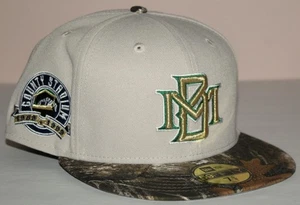MILWAUKEE BREWERS Cap NEW ERA 59FIFTY Fitted Hat Size 7 5/8 TREE CAMO *9C - Picture 1 of 8