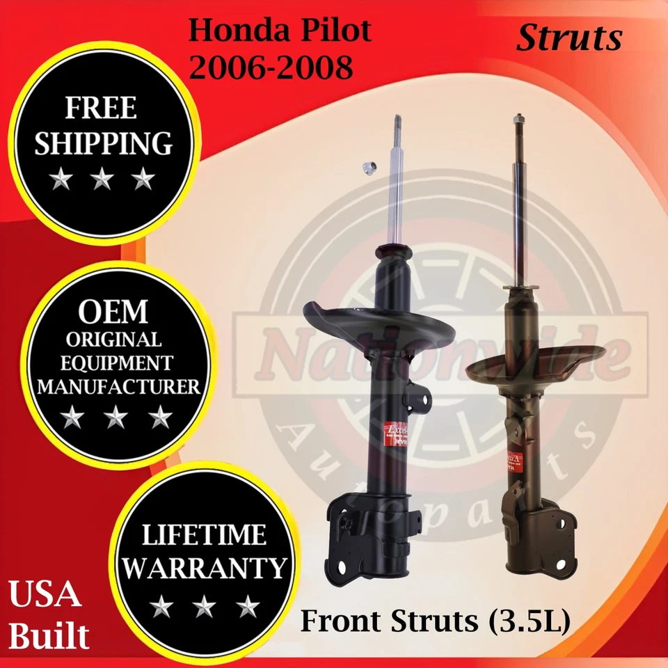 KYB Genuine OEM Front Struts For 2006-2008 Honda Pilot Lifetime Warranty — 第 1/4 张图片