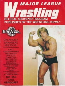Paul Orndorff NWA 1981 Major League Wrestling Program #353 WWF Von Erich - Picture 1 of 9