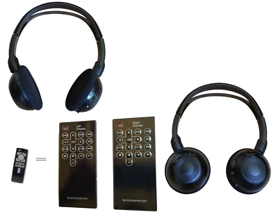 DVD Remote Control & headphones for Infiniti JX35 2013; TWO Programmed sets - Image 1 of 4