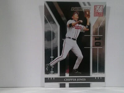 2004 Donruss Elite Extra Edition Atlanta Braves Baseball Card #77 Chipper Jones - Image 1 of 2