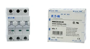 Eaton WMZS3C40 oder FAZ-C40-3 Schutzschalter Sammelschiene Schweißmotor Kompressor Panel Box - Bild 1 von 4