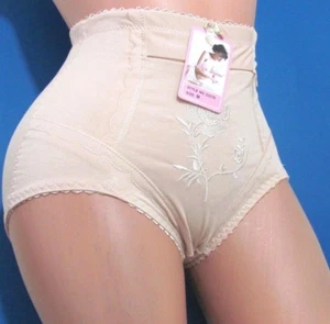 Bragas B3 Rojo Azul Bordado Floral Corte Alto Algodón Sissy Faja M - Imagen 1 de 4