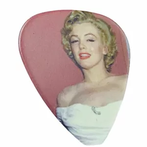 Guitar Pick vtg Marilyn Monroe sexy girl photo memorabilia picture white dress - Picture 1 of 3