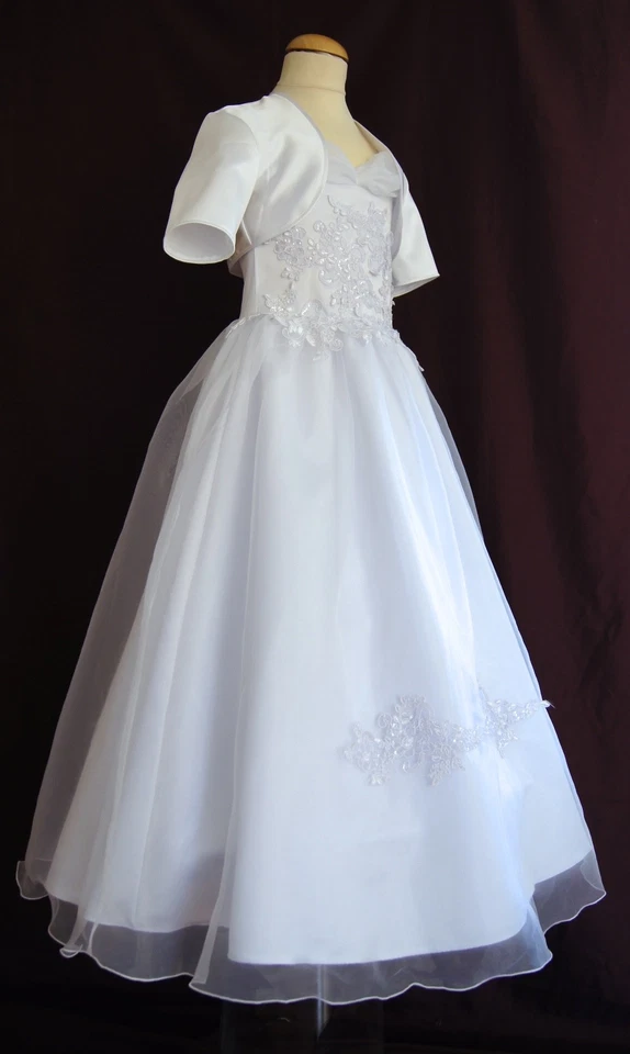 Kommunionkleid NISA Kommunionskleid Bolero Jacke Taufkleid Festkleid Reifrock