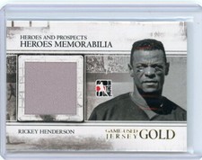 2011 In The Game #HM-26 Rickey Henderson Jersey NM/MT HOF Baseball Card