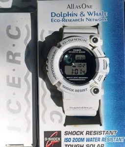 CASIO G-SHOCK FROGMAN ICERC 2006 DOLPHIN/ WHALE GW-206k-7JR WHITE JAPAN - Picture 1 of 11