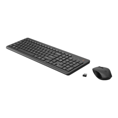 HP 330 kabelloses Tastatur-Maus Set schwarz 1600dpi mit Nummernblock, Deutsch - Bild 1 von 2