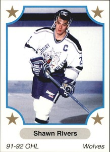 1991-92 7th Inning Sketch OHL #260 Shawn Rivers - NM-MT