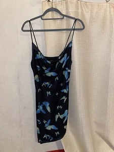 Motel Butterfly Watercolour Natia Bodycon Dress L - Picture 1 of 6