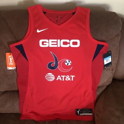 Nike Washington Mystics Delle Donne #11  Basketball Jersey Red NWT Size M Women - Image 1 of 4